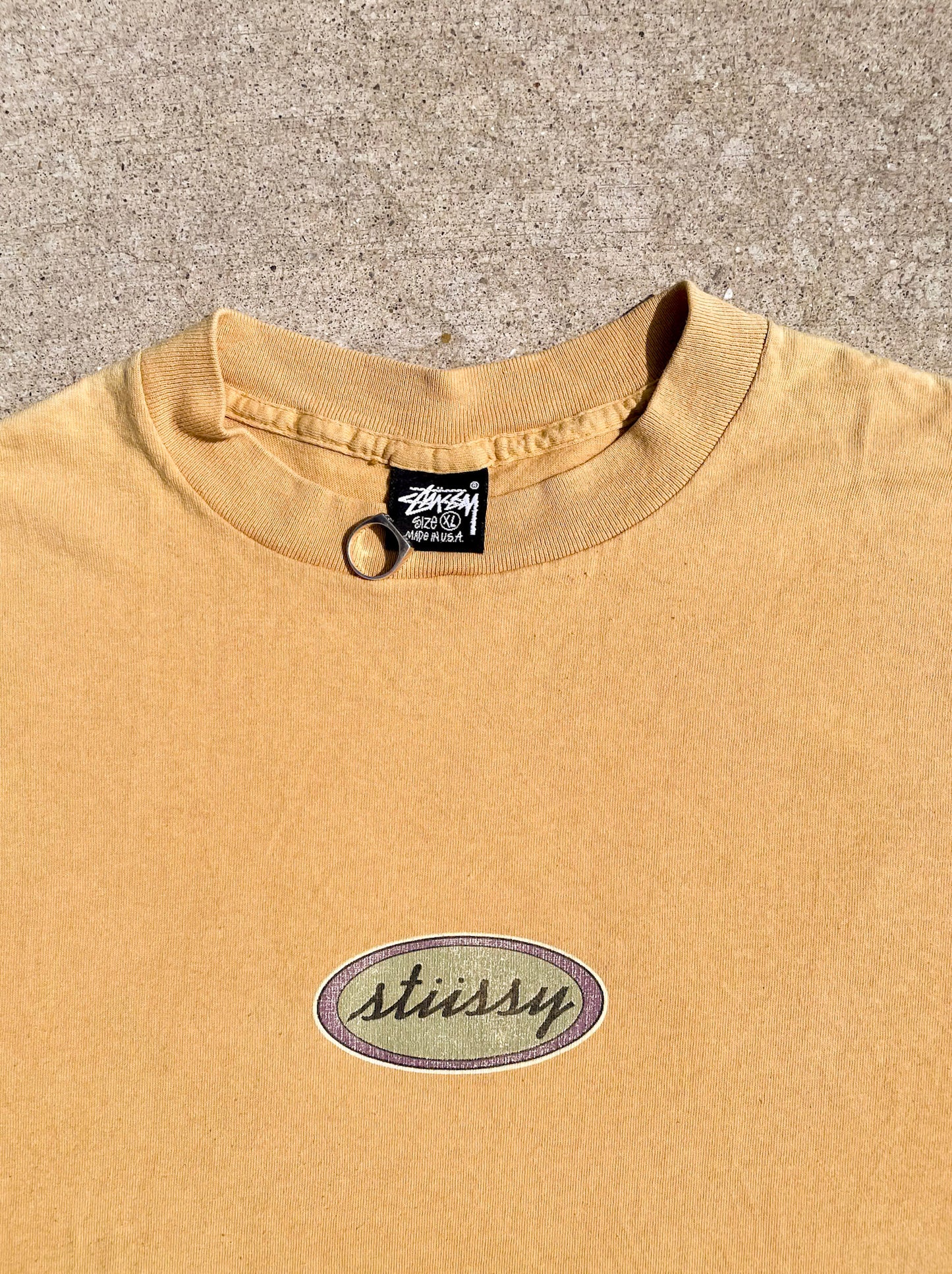 90s STUSSY LOGO MADE IN USA T-SHIRT / XL