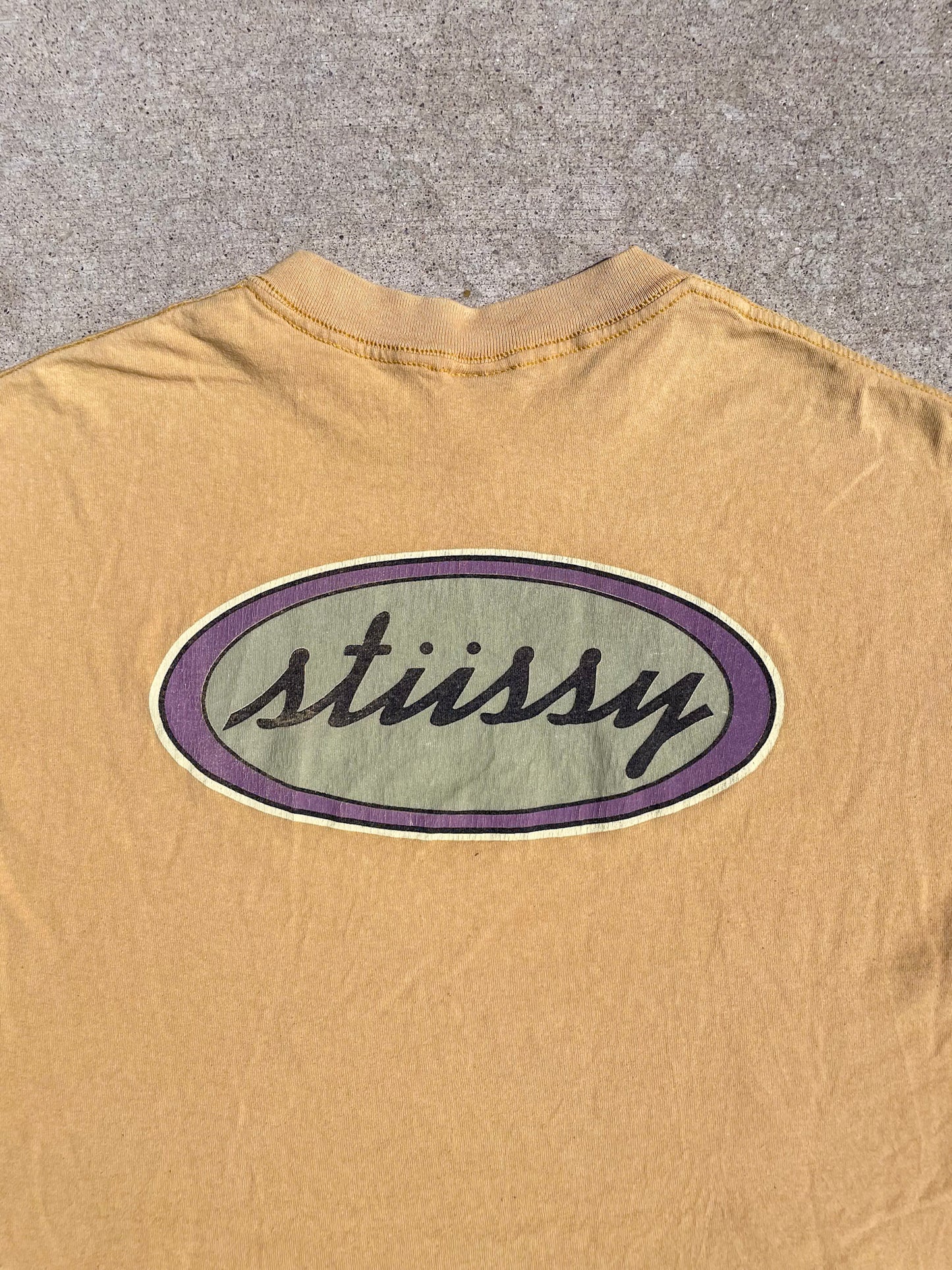 90s STUSSY LOGO MADE IN USA T-SHIRT / XL