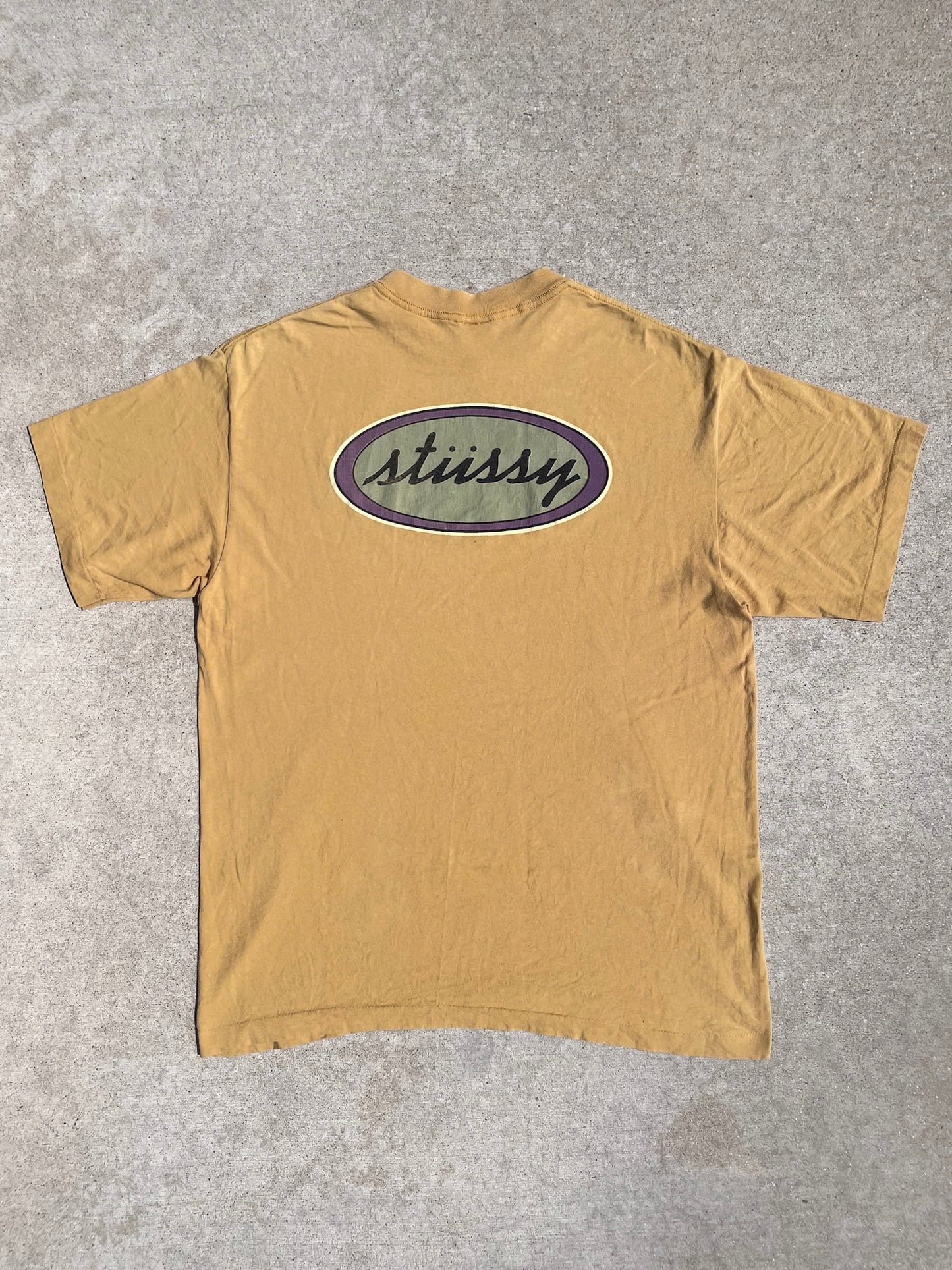 90s STUSSY LOGO MADE IN USA T-SHIRT / XL