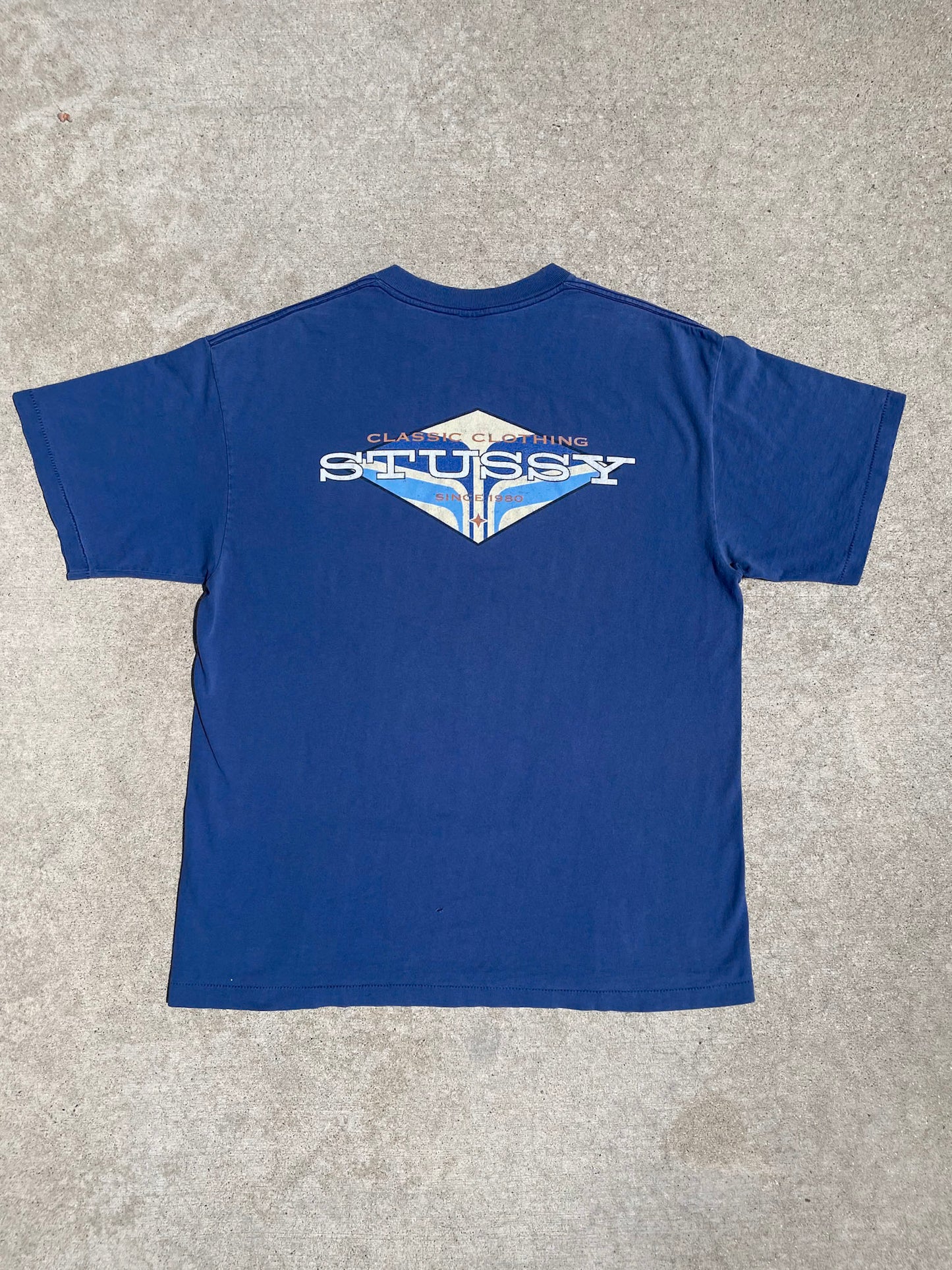 90s STUSSY CLASSIC MADE IN USA T-SHIRT / XL