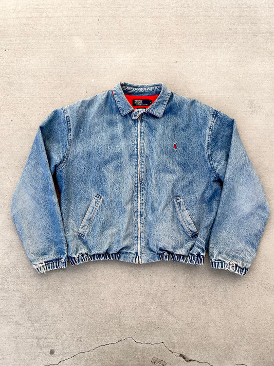 90s POLO RALPH LAUREN DENIM JACKET / L