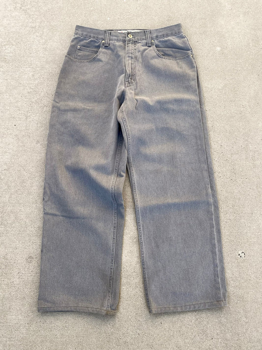 00s BAGGY ANCHOR BLUE DENIM PANTS / 36