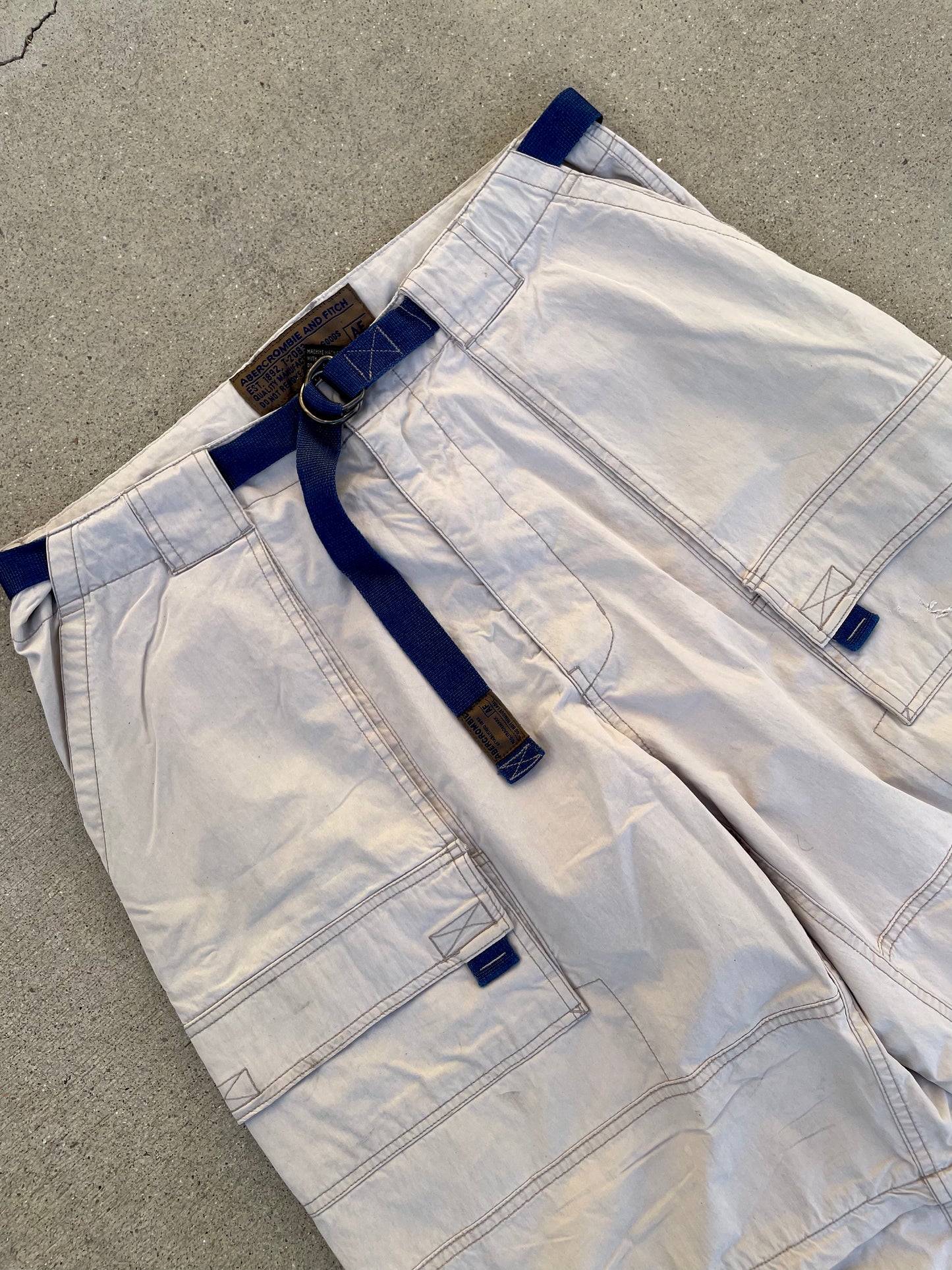 90s ABERCROMBIE PARACHUTE PANTS / L