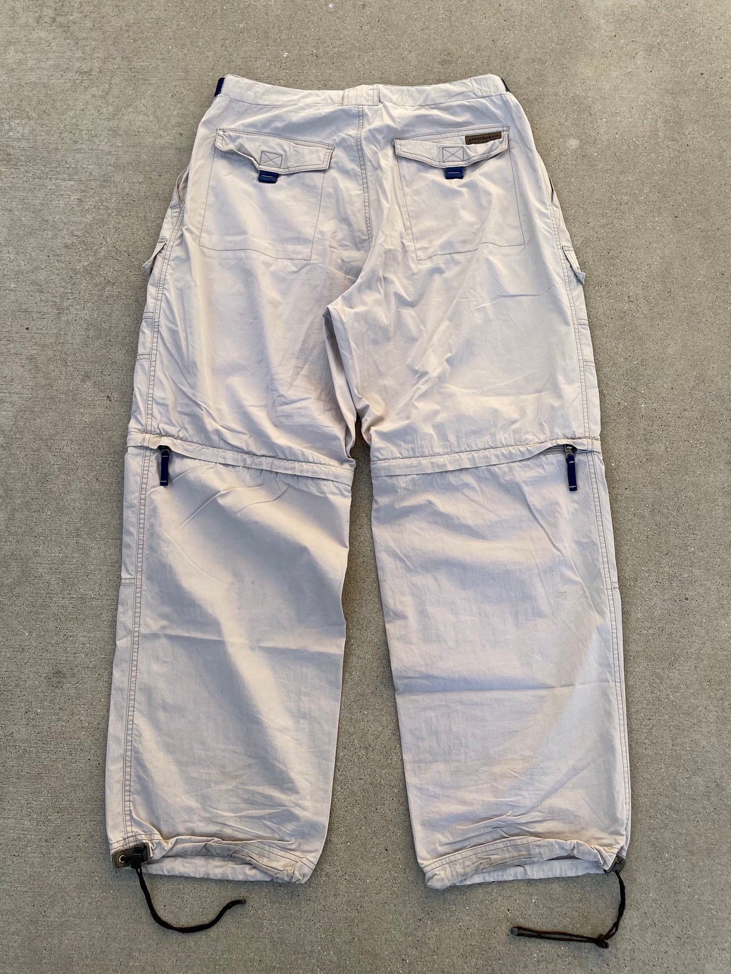 90s ABERCROMBIE PARACHUTE PANTS / L