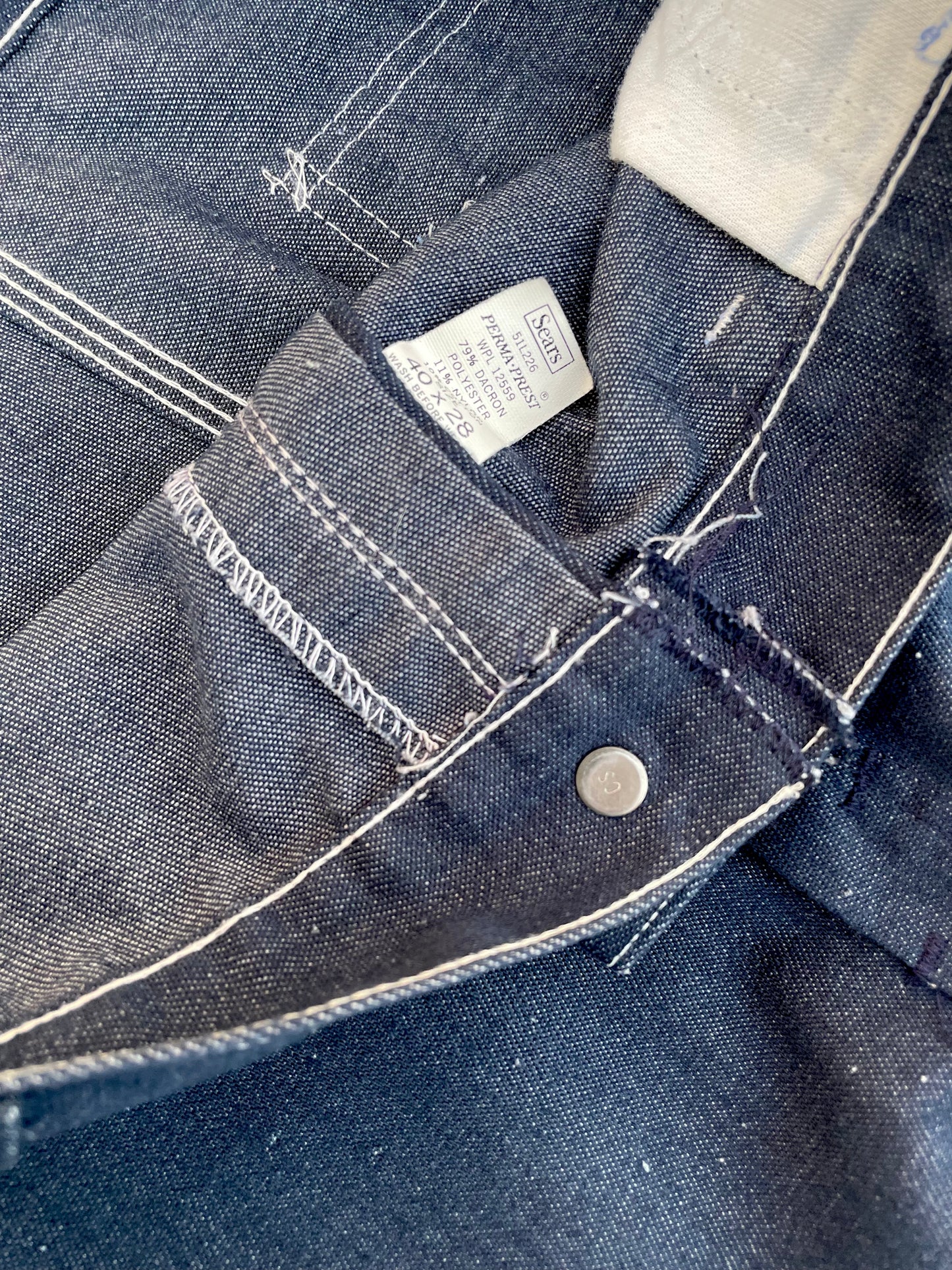 80s SEARS TOUGHSKINS CARPENTER PANTS / 38